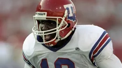 Troy Edwards #16 of the Louisiana Tech Bulldogs in 1998.