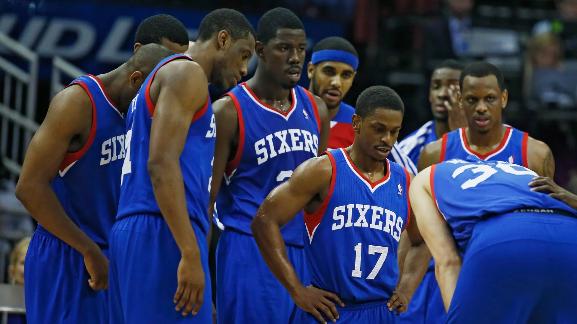 The Philadelphia 76ers in 2014 (Source: Scott Halleran/Getty Images)