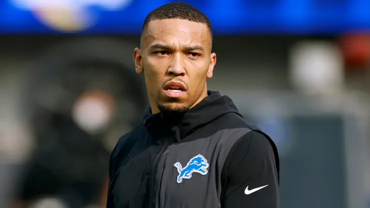 Amon-Ra St. Brown #14 of the Detroit Lions.