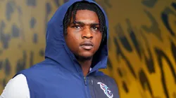 Cam Ward #1 of the Tennessee Titans.