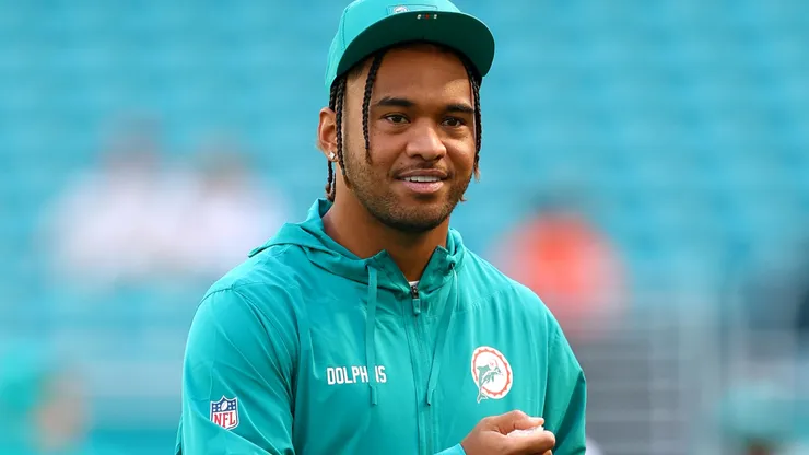 Tua Tagovailoa #1 of the Miami Dolphins.