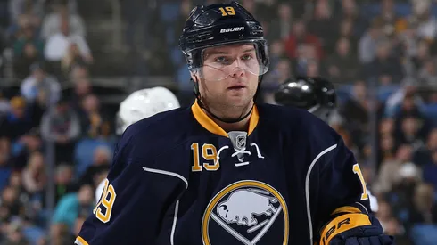 Cody Hodgson #19 of the Buffalo Sabres in 2014.