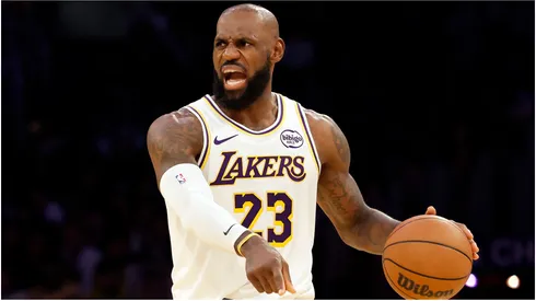 LeBron James of the Los Angeles Lakers