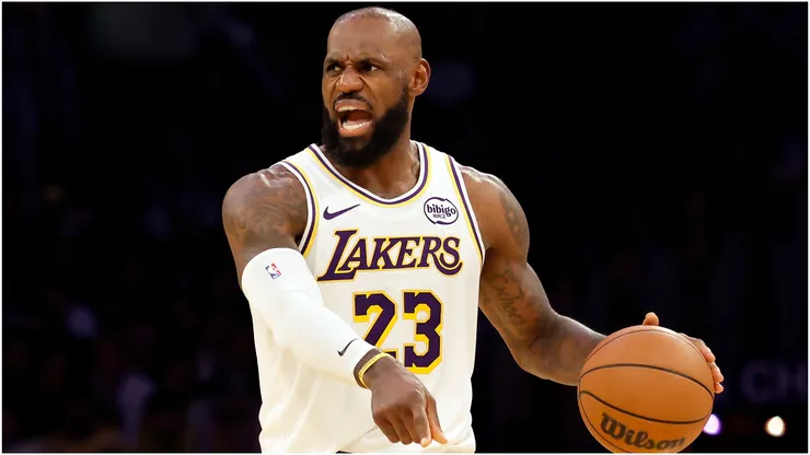 LeBron James of the Los Angeles Lakers