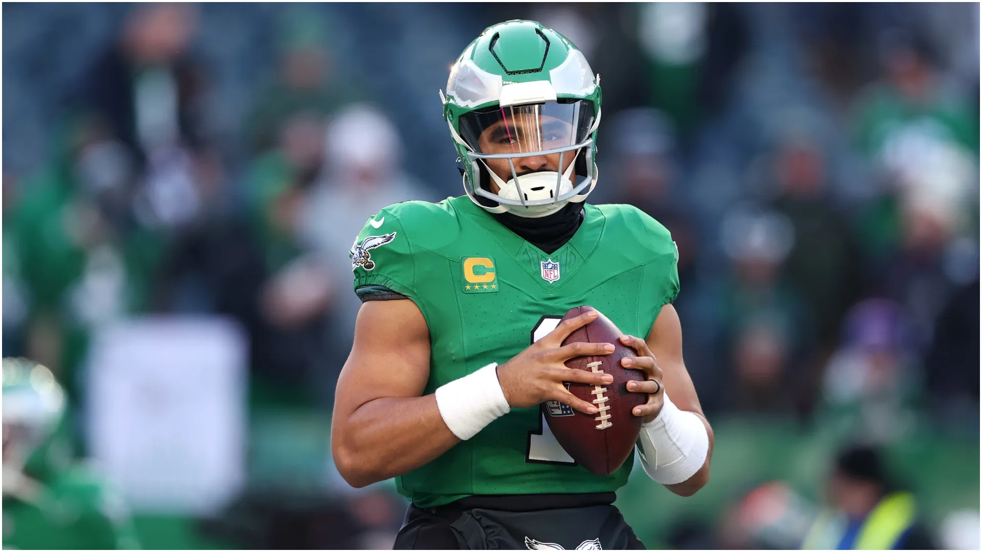 Jalen Hurts of the Philadelphia Eagles – Emilee Chinn/Getty Images