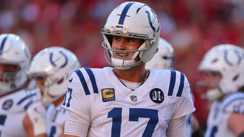 Daniel Jones #17 of the Indianapolis Colts in 2025.