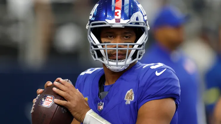 Russell Wilson #3 of the New York Giants in 2025.