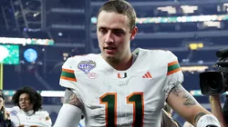 Carson Beck #11 of the Miami Hurricanes.