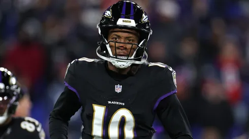 Deandre Hopkins #10 of the Baltimore Ravens in 2025.