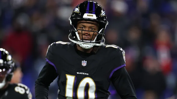 Deandre Hopkins #10 of the Baltimore Ravens in 2025.