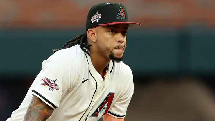 Ketel Marte #4 of the Arizona Diamondbacks.