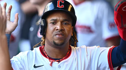 José Ramírez #11 of the Cleveland Guardians.