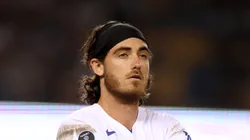 Cody Bellinger at Dodger Stadium in Los Angeles, California.