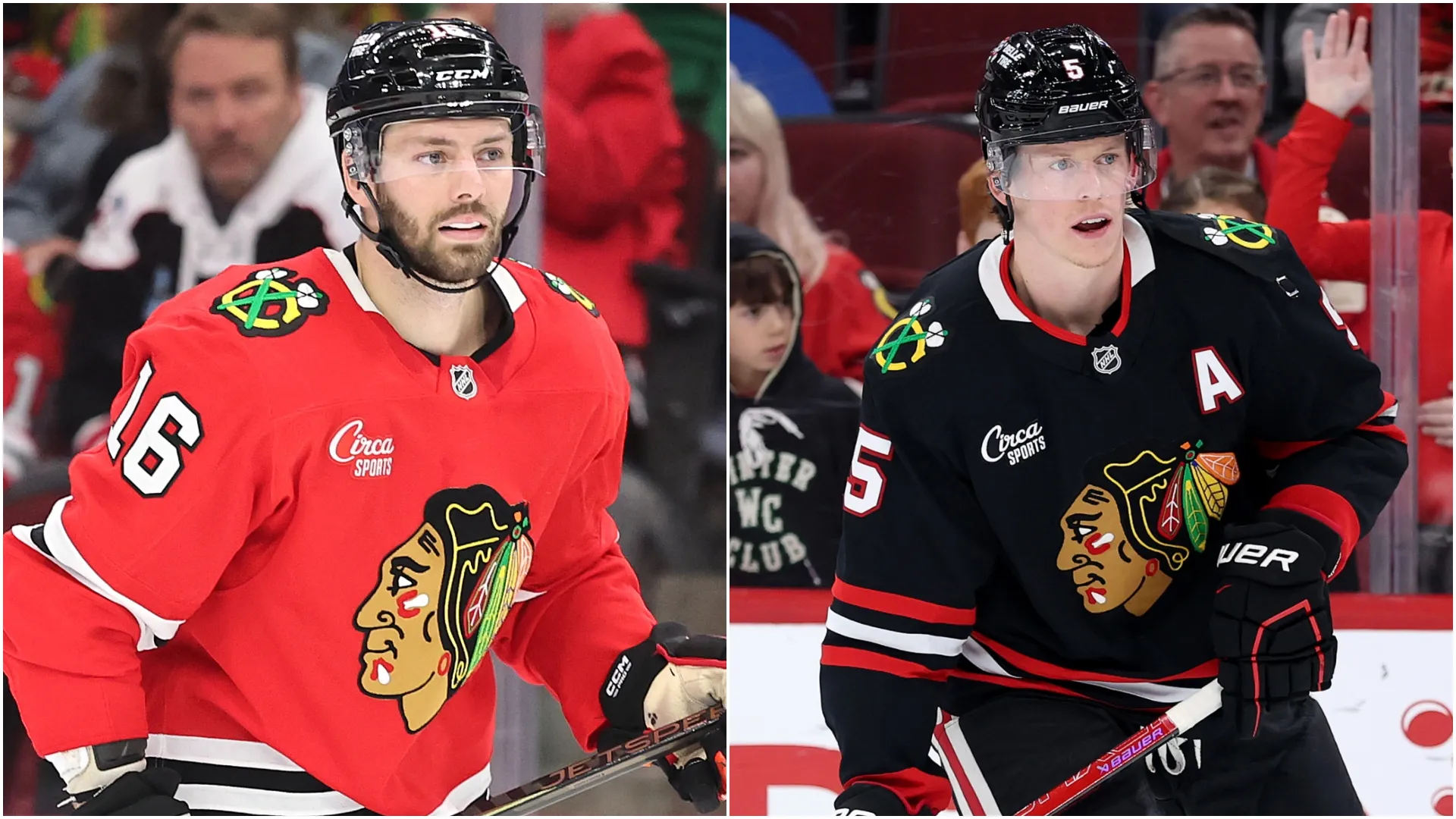 Jason Dickinson (left) and Connor Murphy (right)