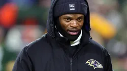 Lamar Jackson #8 of the Baltimore Ravens.