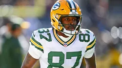 Romeo Doubs #87 of the Green Bay Packers in 2023.