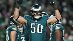 Jaelan Phillips #50 of the Philadelphia Eagles in 2025.