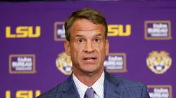 Lane Kiffin at Tiger Stadium in Baton Rouge, Louisiana