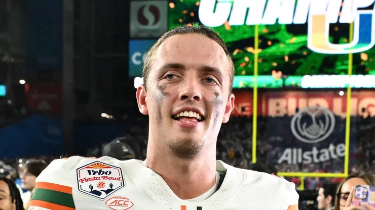 Carson Beck #11 of the Miami Hurricanes.