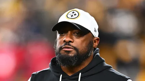 Mike Tomlin at Acrisure Stadium on January 12, 2026.