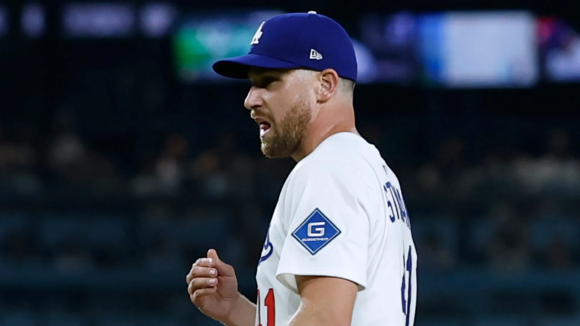 Brock Stewart pitching