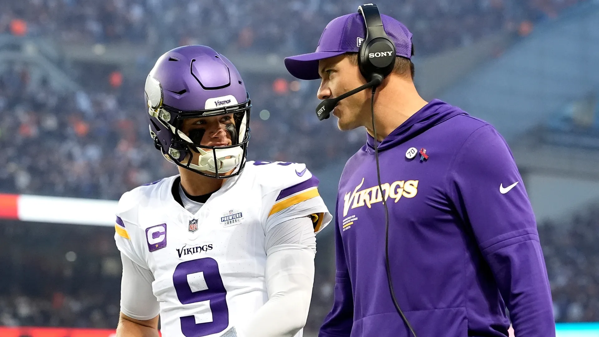 JJ McCarthy with Kevin O'Connell