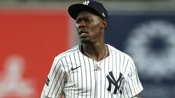 Jazz Chisholm Jr. #13 of the Yankees in action during the game against the White Sox.