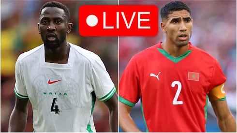 Wilfred Ndidi of Nigeria and Achraf Hakimi of Morocco.