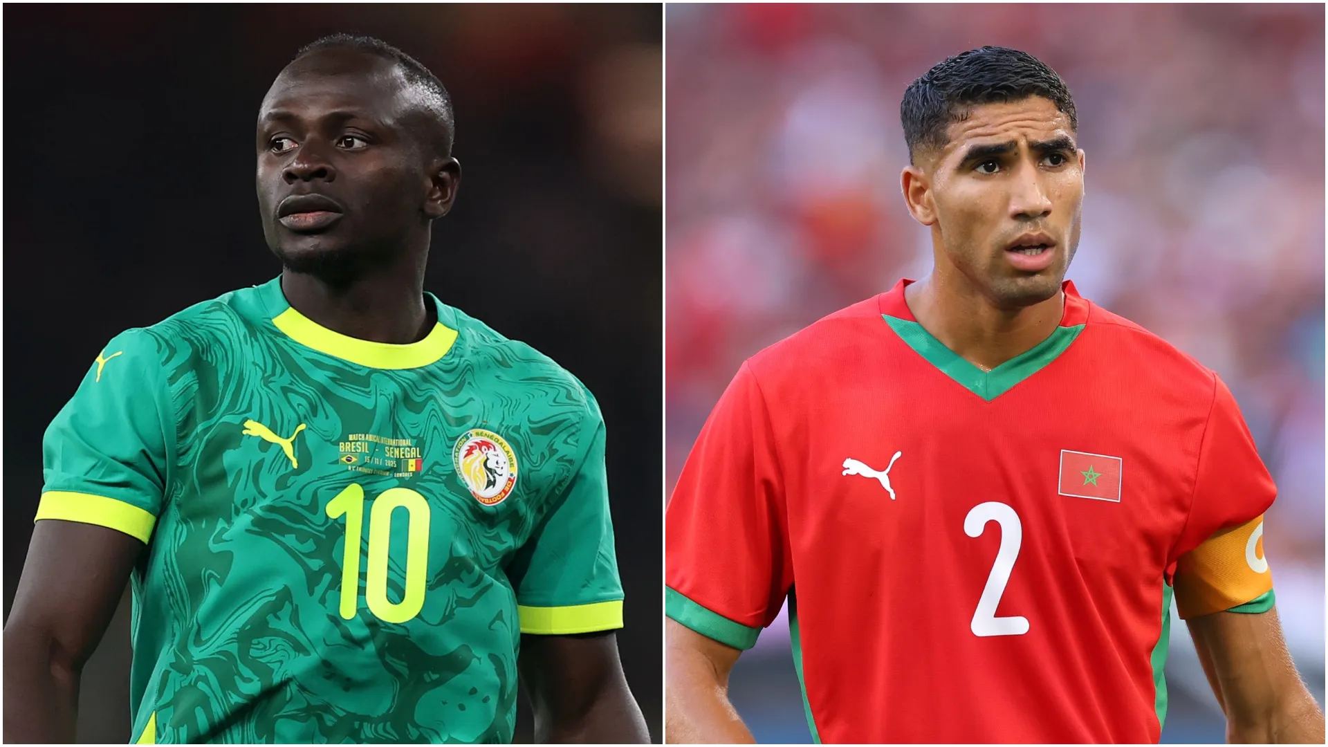 Sadio Mane and Achraf Hakimi