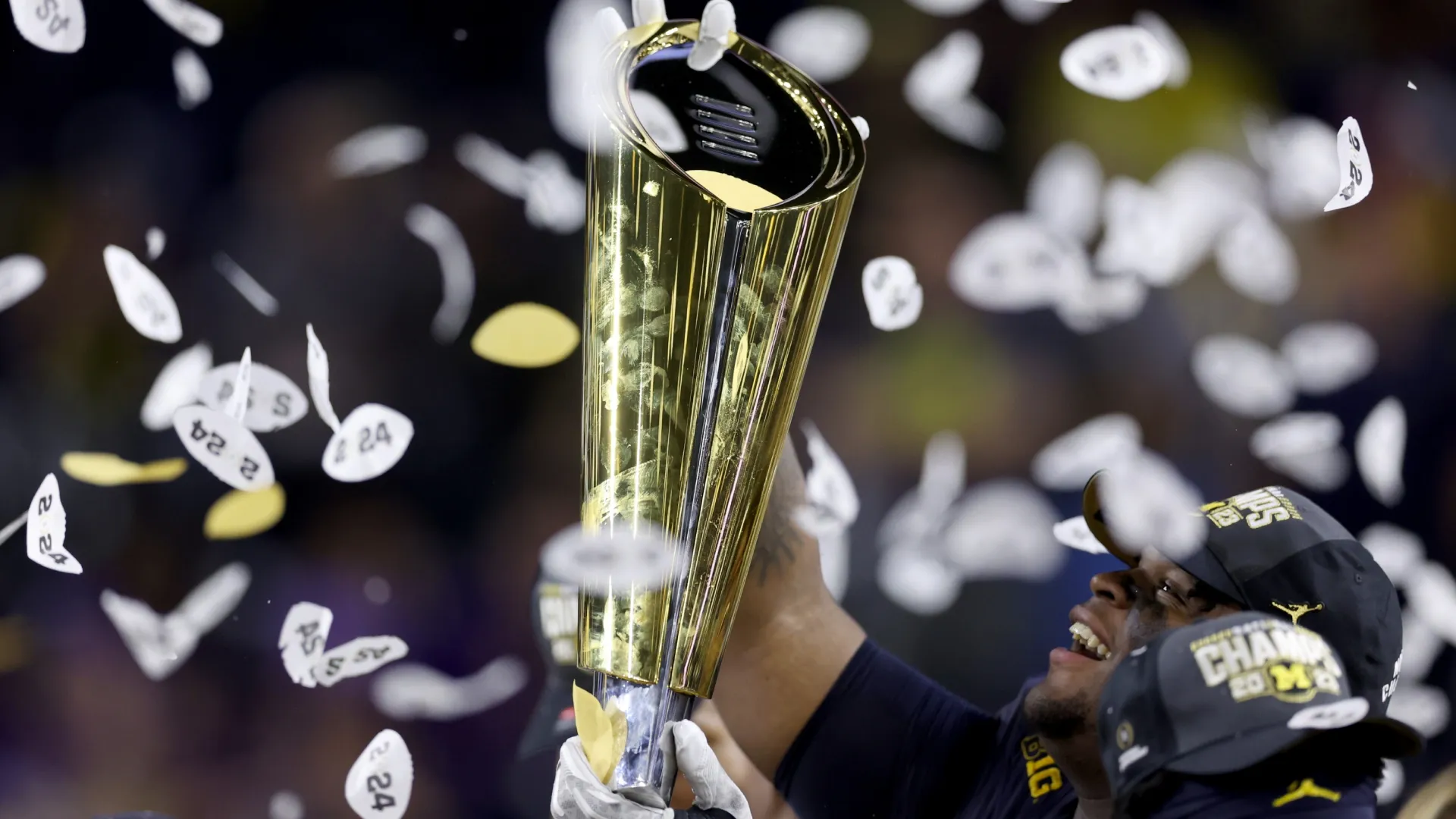 The College Football Playoff National Championship Trophy (Source: Maddie Meyer/Getty Images)