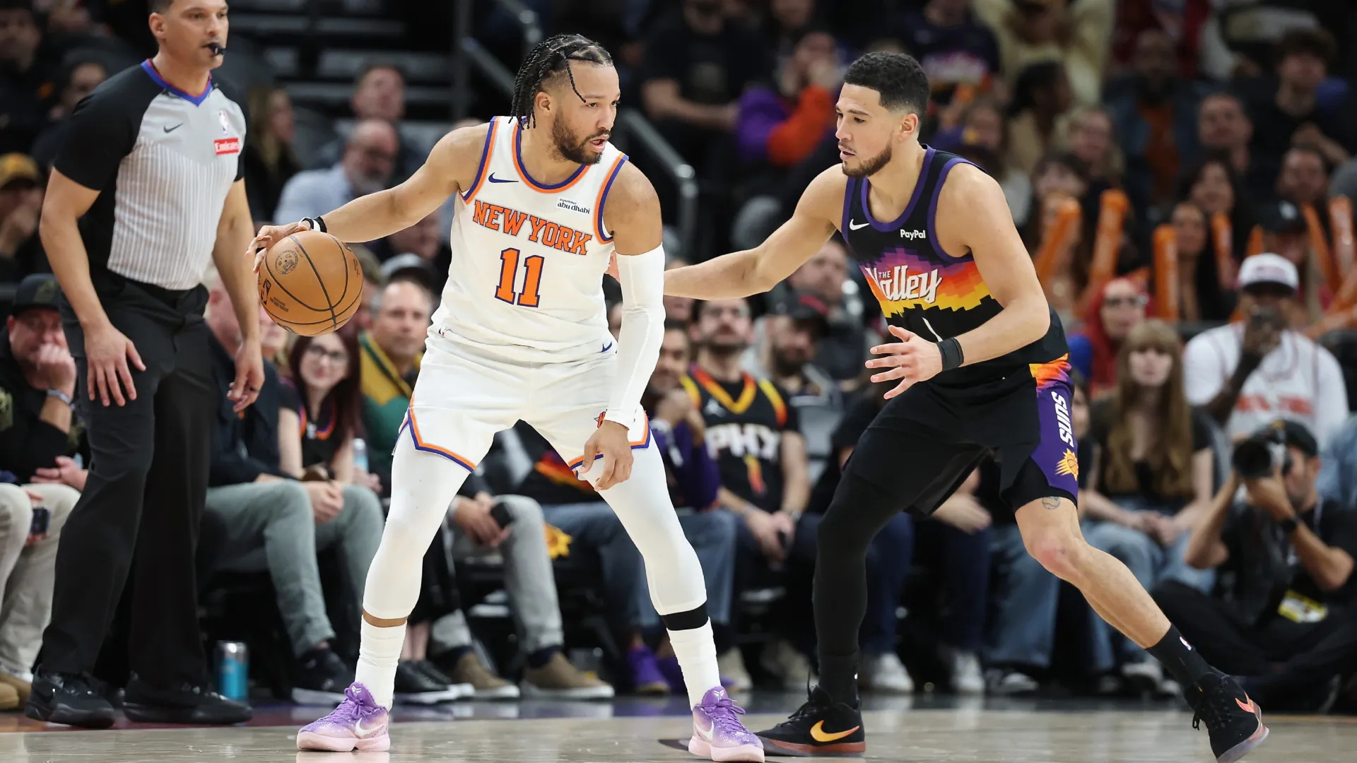 Jalen Brunson during a game against the Suns. (Getty Images)