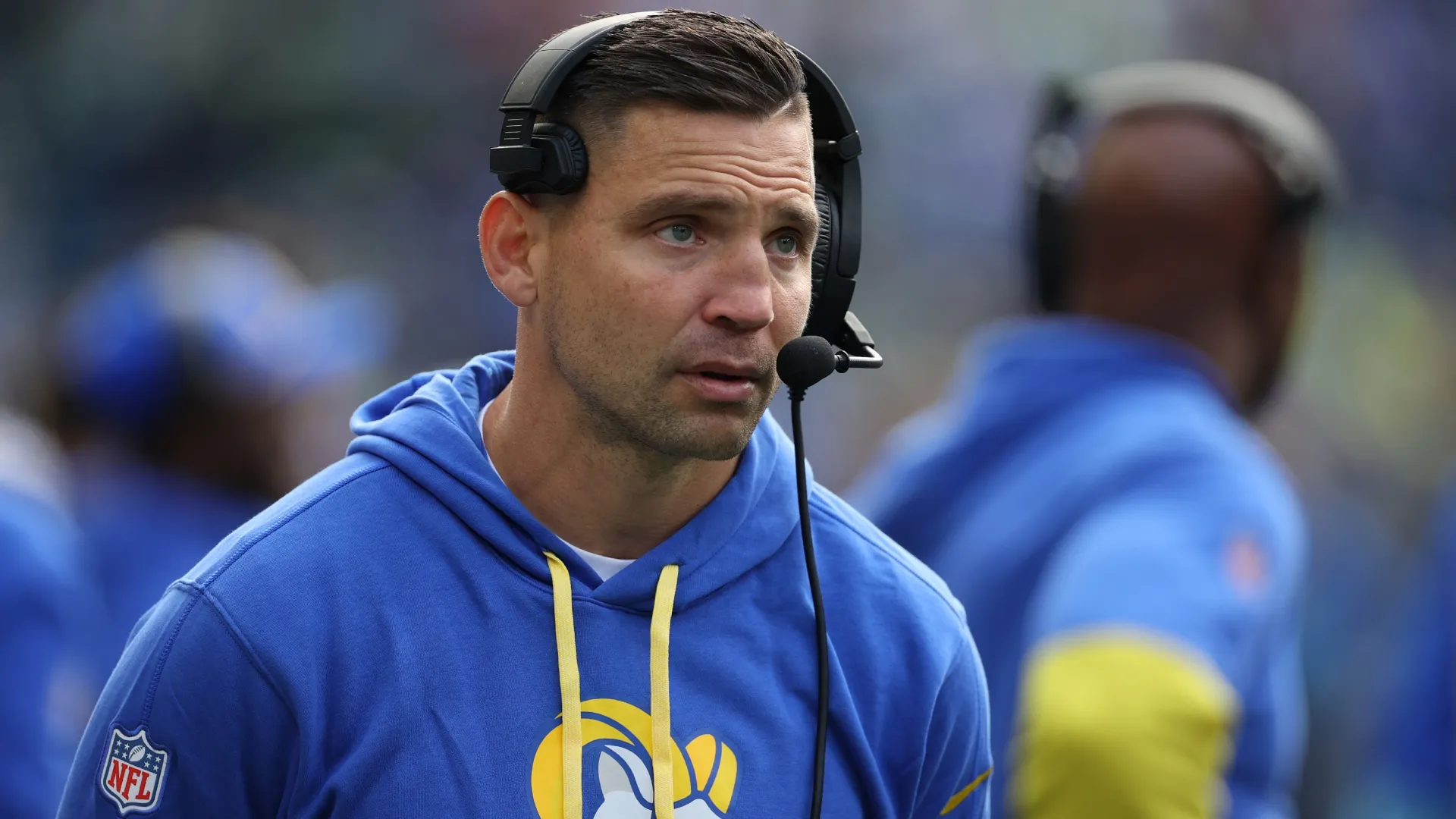 Defensive coordinator Chris Shula of the Los Angeles Rams