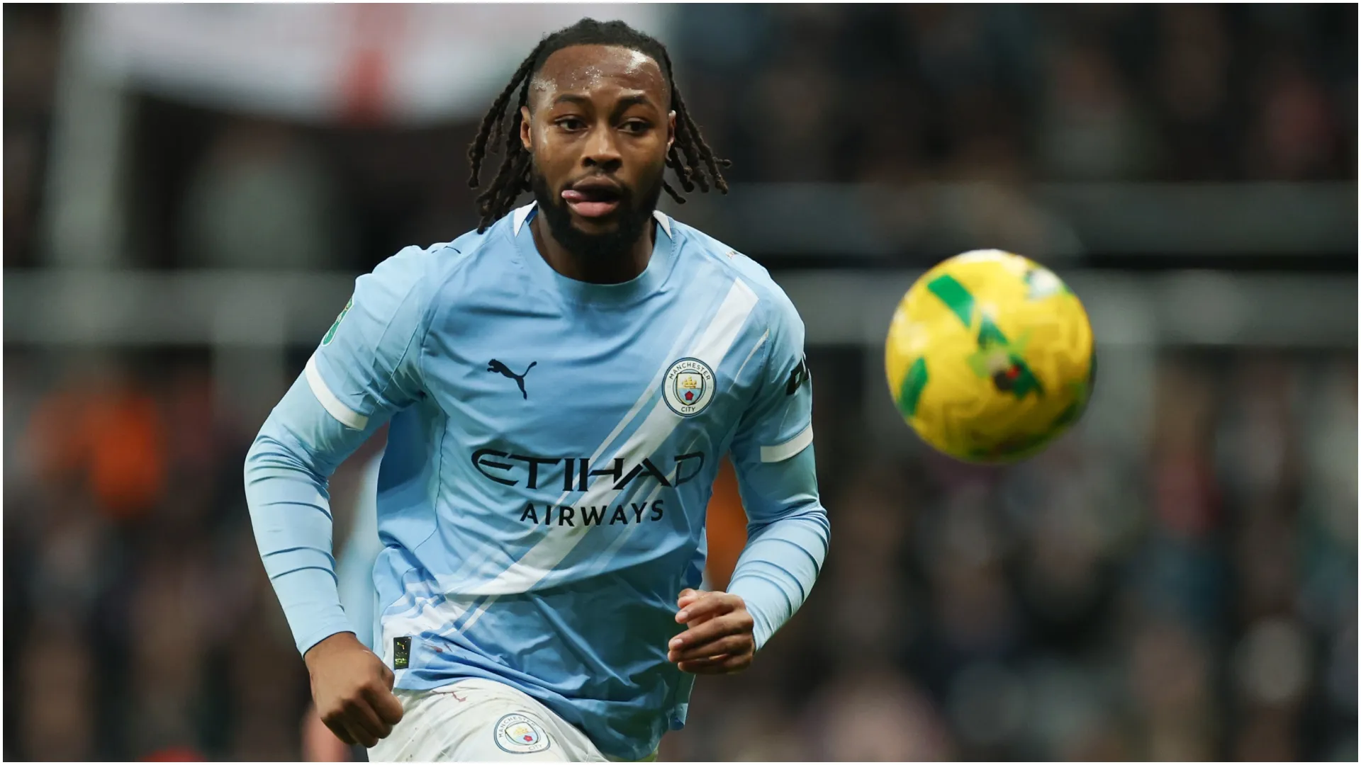 Antoine Semenyo of Manchester City – Michael Regan/Getty Images