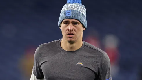 Justin Herbert #10 of the Los Angeles Chargers.
