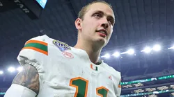 Carson Beck #11 of the Miami Hurricanes.