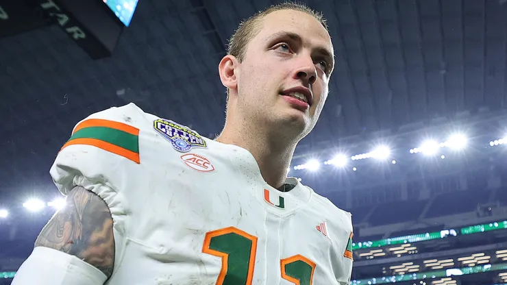 Carson Beck #11 of the Miami Hurricanes.