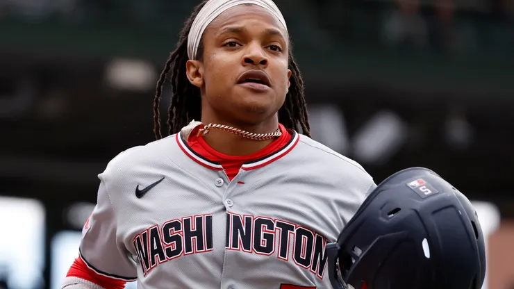 CJ Abrams #5 of the Washington Nationals.