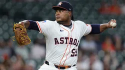 Framber Valdez #59 of the Houston Astros.