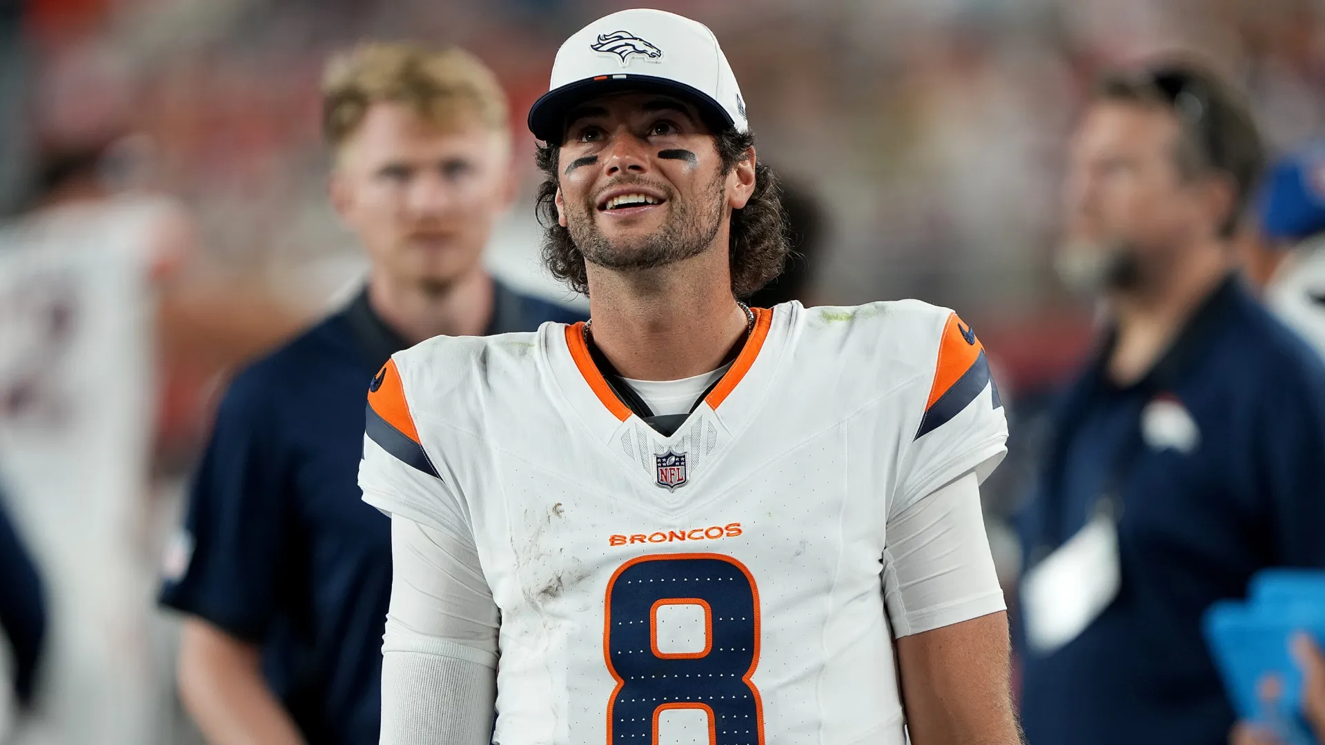 Jarrett Stidham #8 of the Denver Broncos