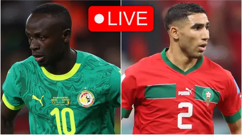 Sadio Mane of Senegal and Achraf Hakimi of Morocco.

