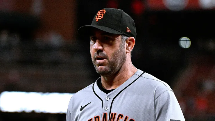 Justin Verlander during a Giants game.