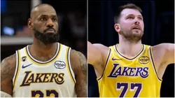 LeBron James and Luka Doncic of the Los Angeles Lakers.