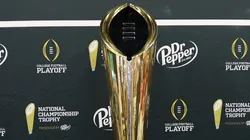 The College Football Playoff National Championship Trophy.