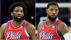 Joel Embiid and Paul George of Philadelphia 76ers.
