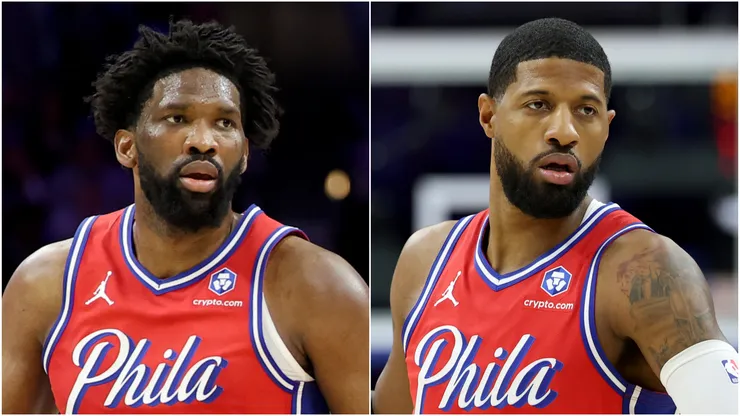 Joel Embiid and Paul George of Philadelphia 76ers.