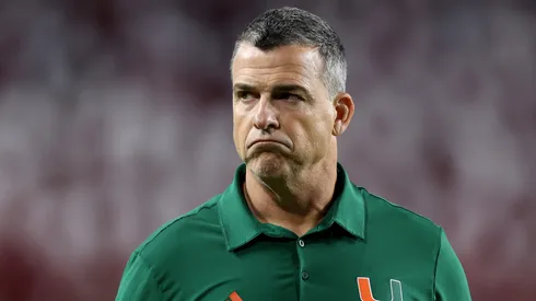 Miami HC Mario Cristobal makes something clear to Carson Beck about costly INT