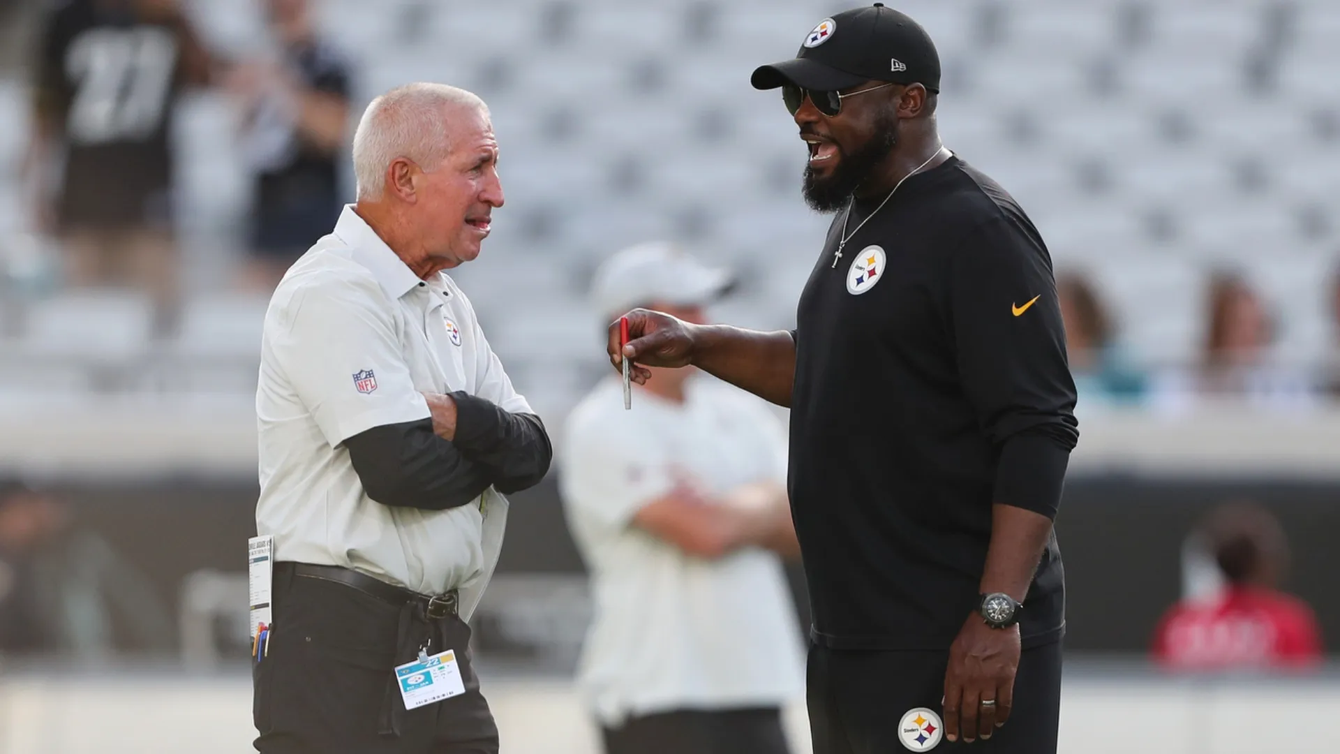Danny Smith with Mike Tomlin