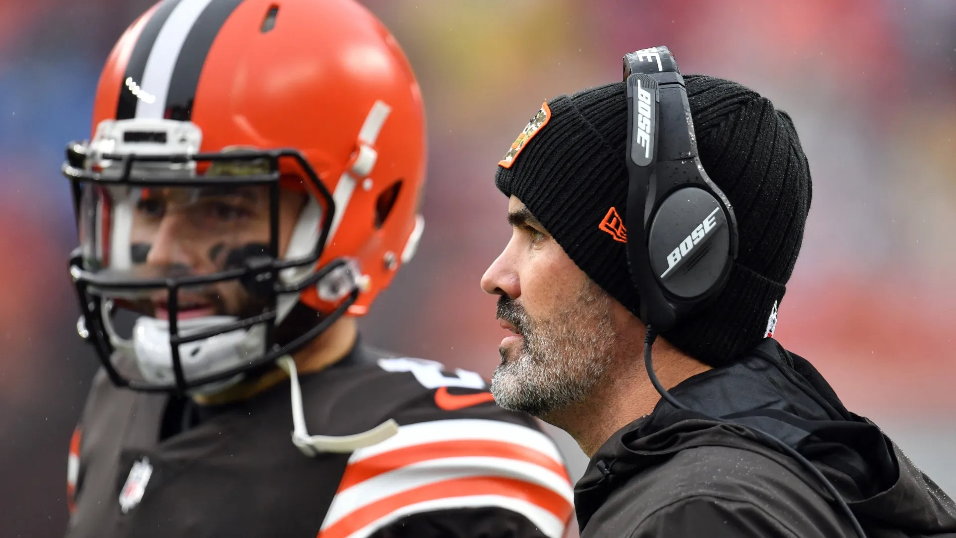 Baker Mayfield and Kevin Stefanski