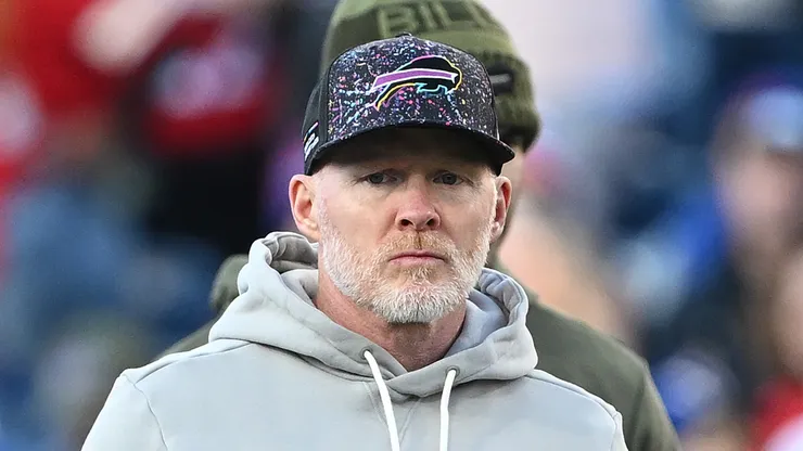Sean McDermott at Highmark Stadium in Orchard Park, New York.