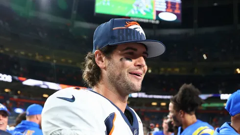 Jarrett Stidham at Empower Field At Mile High.